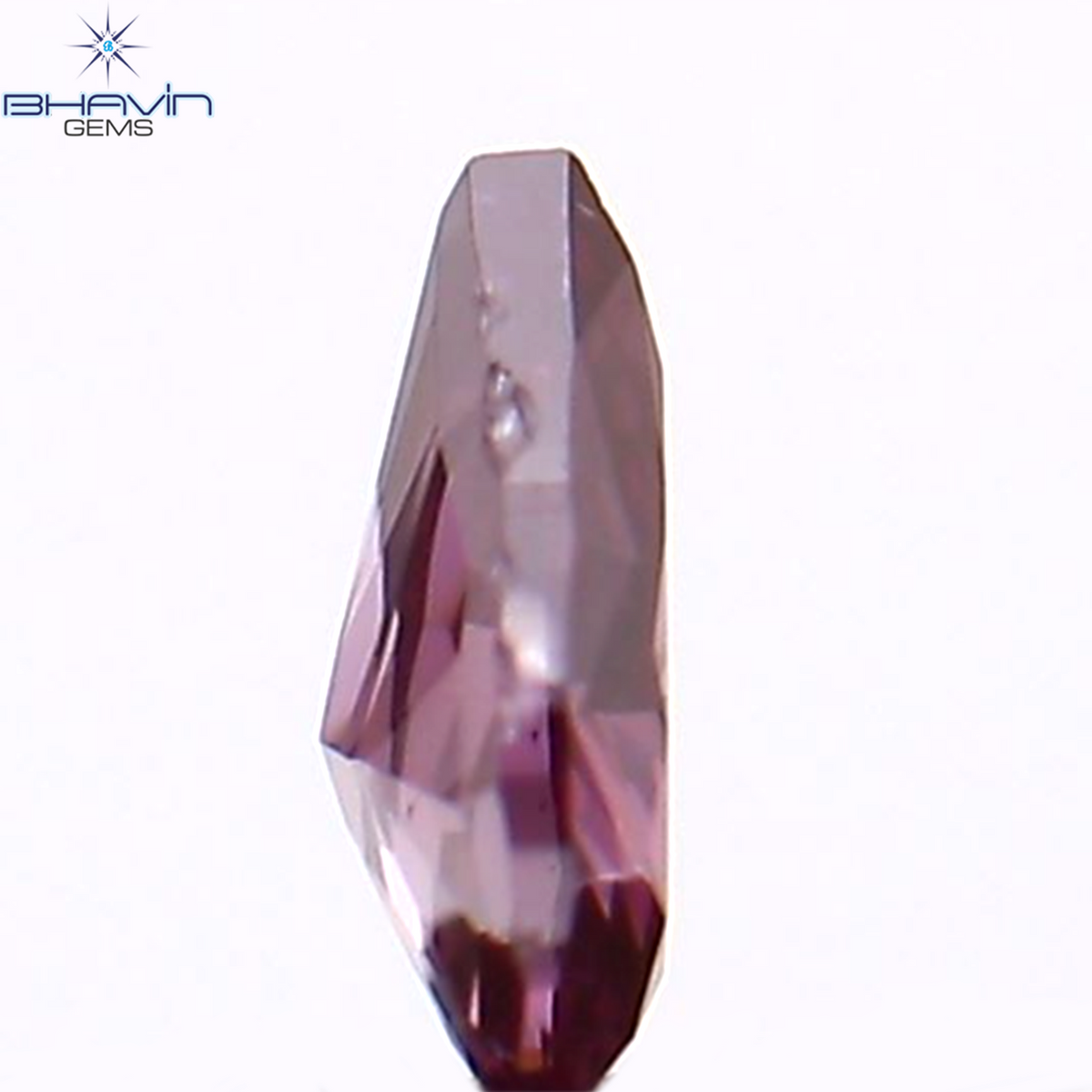 0.07 CT ペアシェイプ ナチュラル ダイヤモンド ピンク色 VS1 クラリティ (3.42 MM)