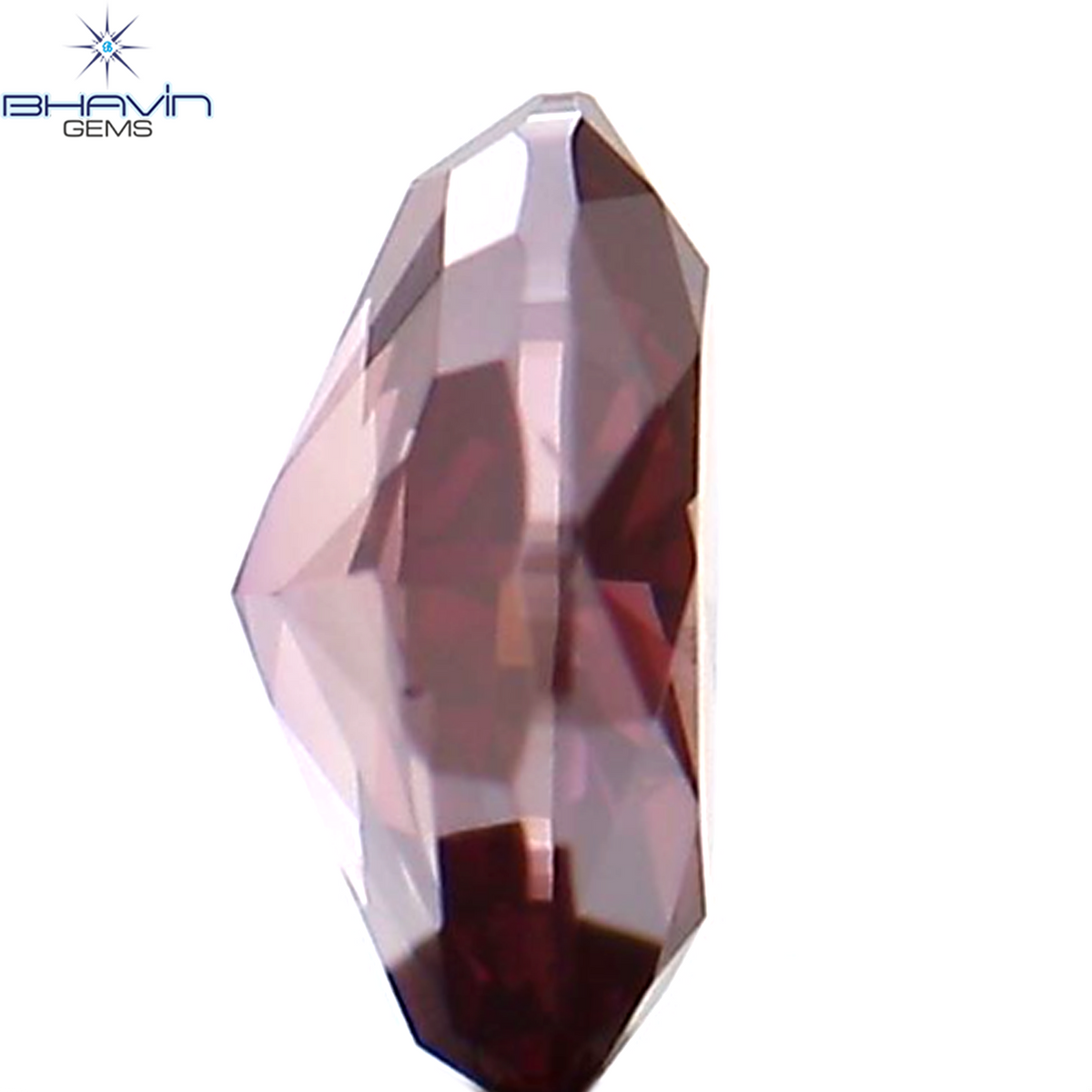 0.22 CT Natural Oval Diamond Enhanced Pink Color Clarity VS1 (4.45 MM)