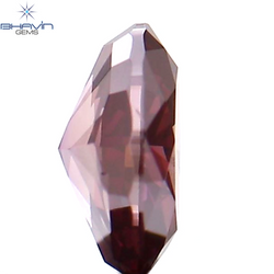 0.22 CT Oval Shape Natural Diamond Enhanced Pink Color VS1 Clarity (4.45 MM)