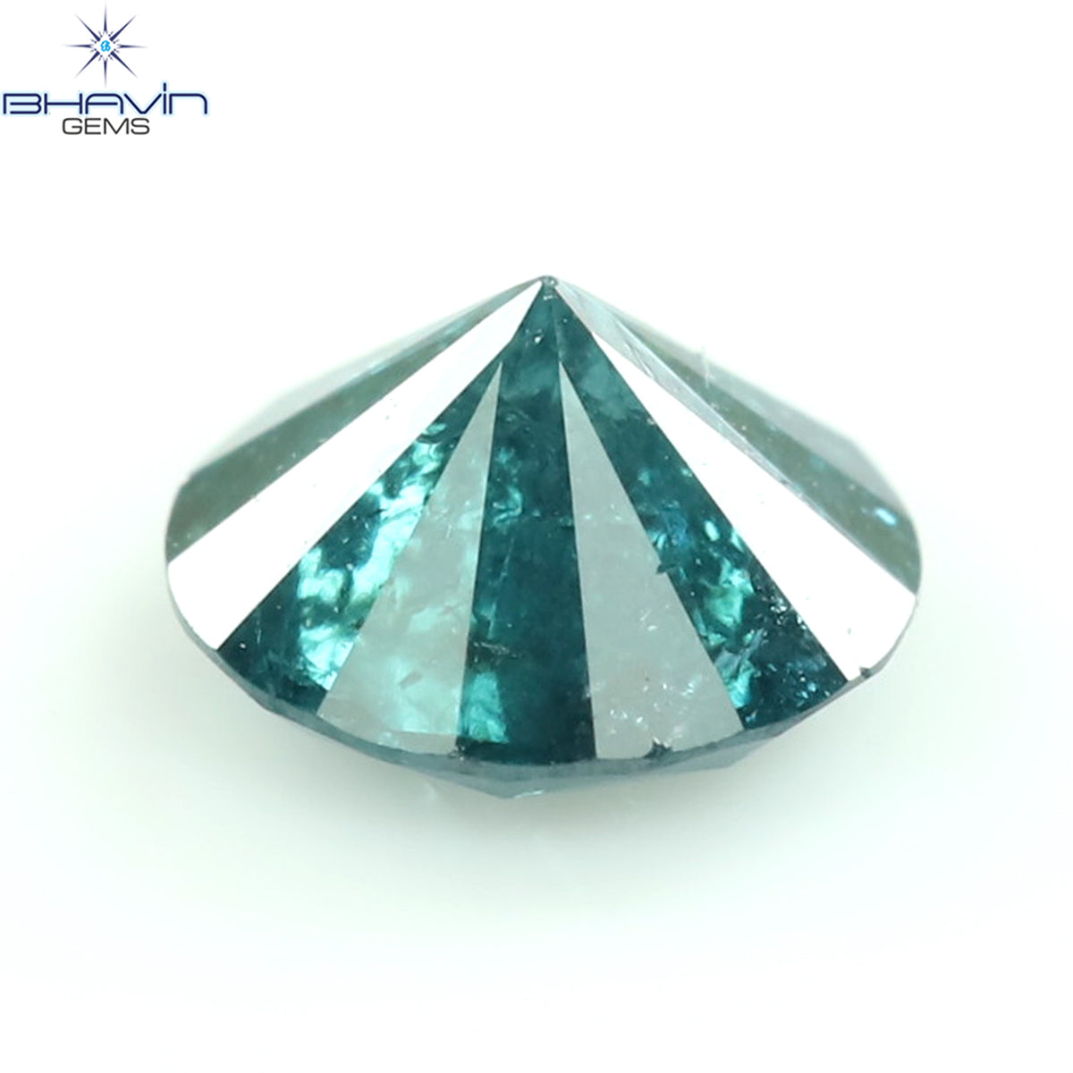 0.27 CT Natural Round Diamond Enhanced Blue Color Clarity I3 (4.18 MM)