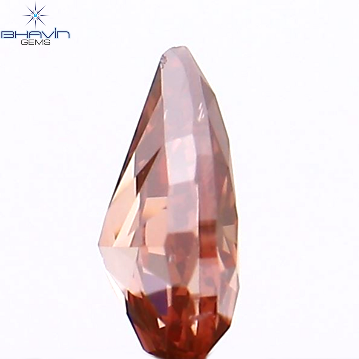 0.14 CT Natural Pear Diamond Enhanced Pink Color Clarity VS2 (4.15 MM)