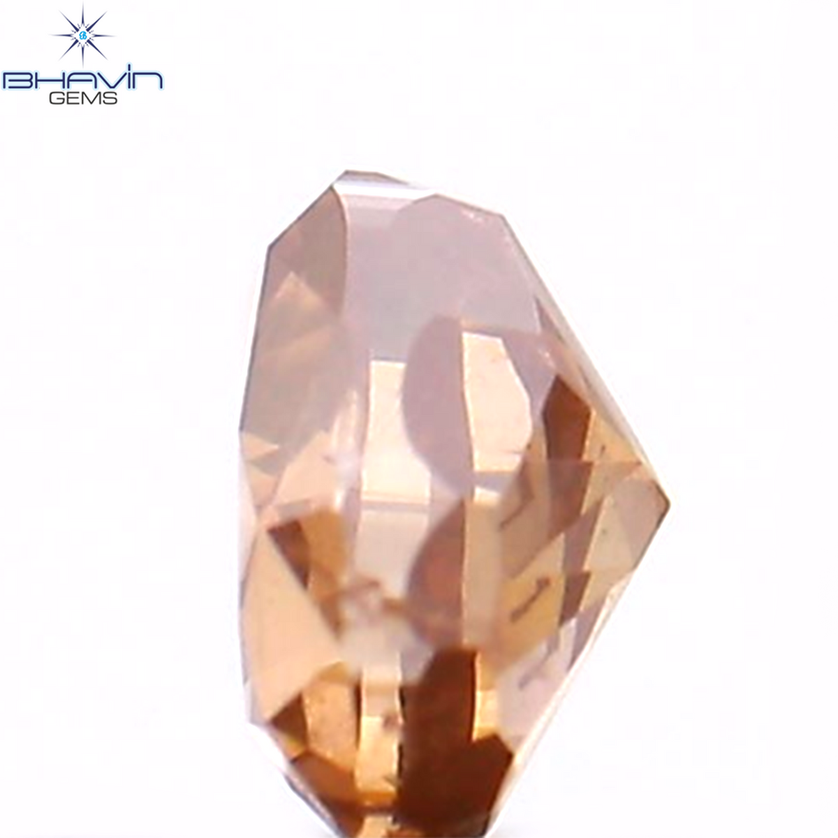 0.22 CT ハート シェイプ エンハンスト ピンク カラー ナチュラル ルース ダイヤモンド SI2 クラリティ (3.42 MM)