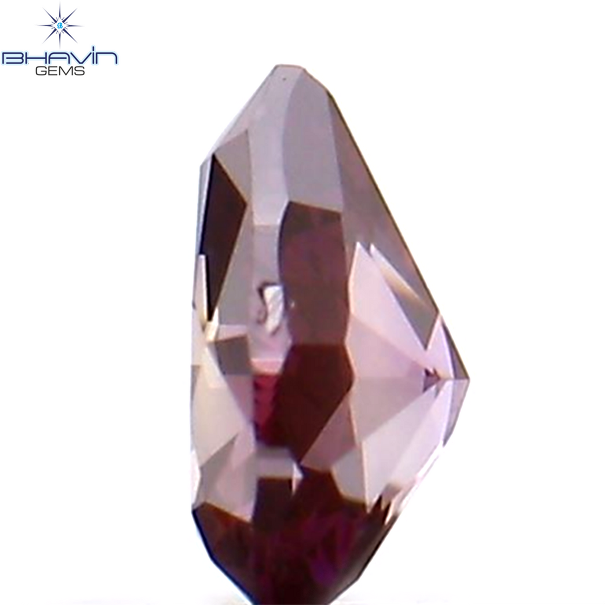 0.09 CT Natural Pear Diamond Enhanced Pink Color Clarity VS1 (3.45 MM)