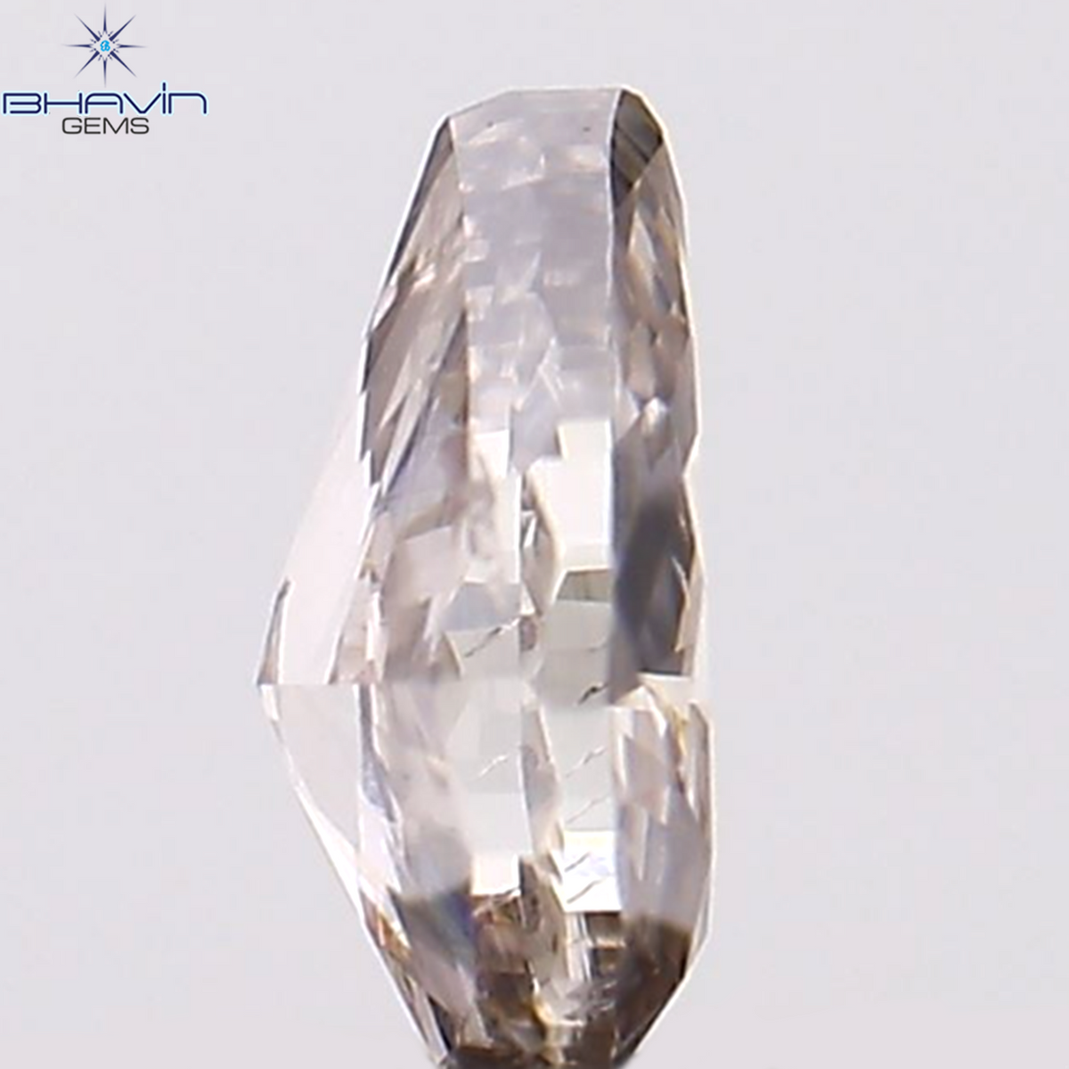 0.12 CT ペアシェイプ ナチュラル ダイヤモンド ピンク色 SI2 クラリティ (3.99 MM)