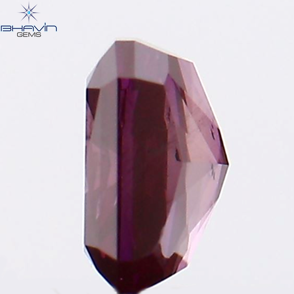 0.33 CT Natural Radiant Diamond Enhanced Pink Color Clarity SI2 (4.17 MM)