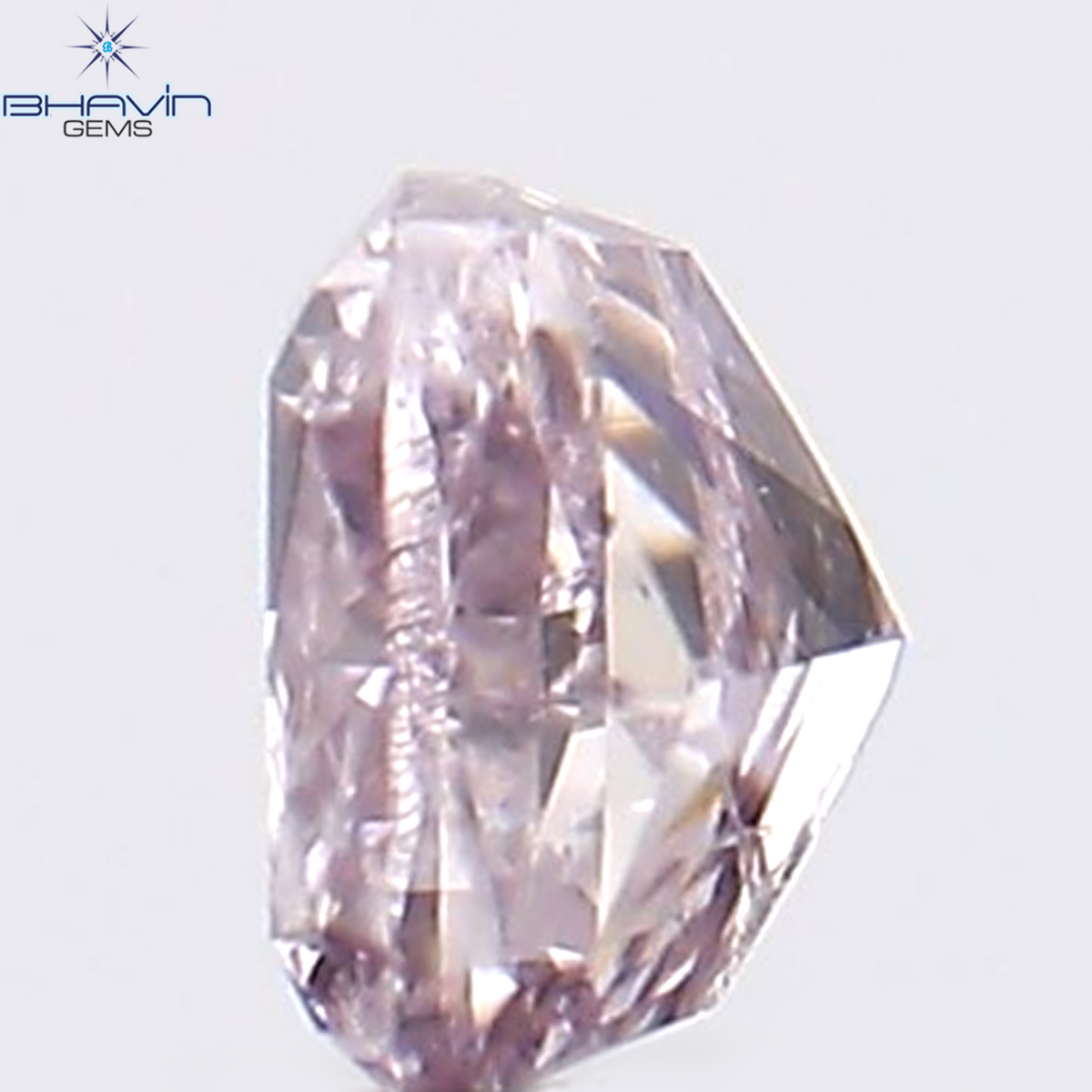 0.10 CT クッションシェイプ 天然ダイヤモンド ピンク色 I2 クラリティ (2.45 MM)