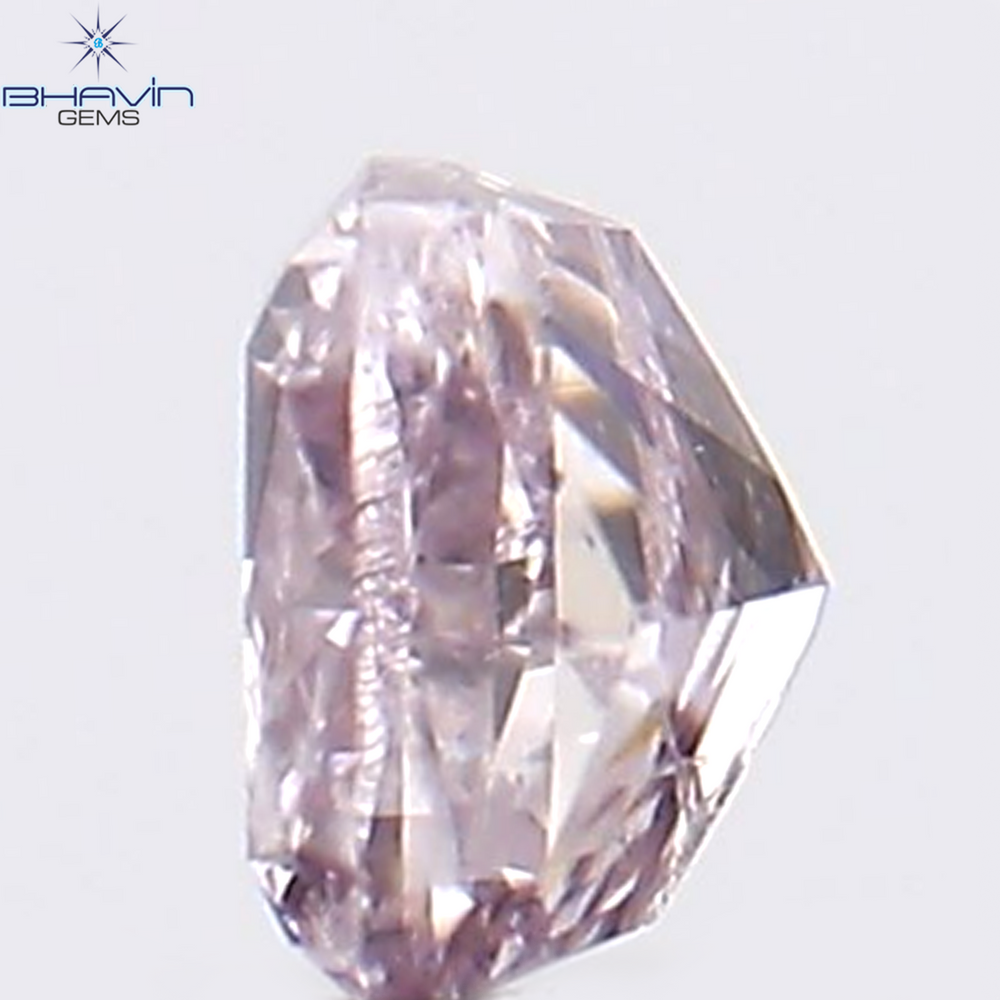 0.10 CT Cushion Shape Natural Diamond Pink Color I2 Clarity (2.45 MM)