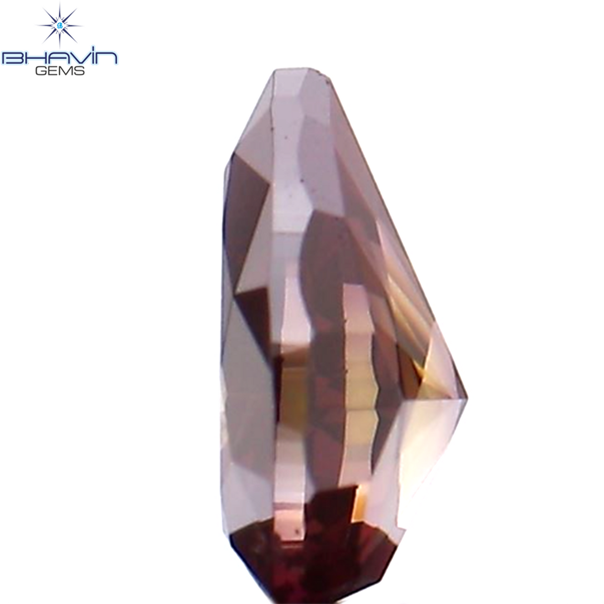 0.32 CT Natural Pear Diamond Enhanced Pink Color Clarity VS1 (5.33 MM)