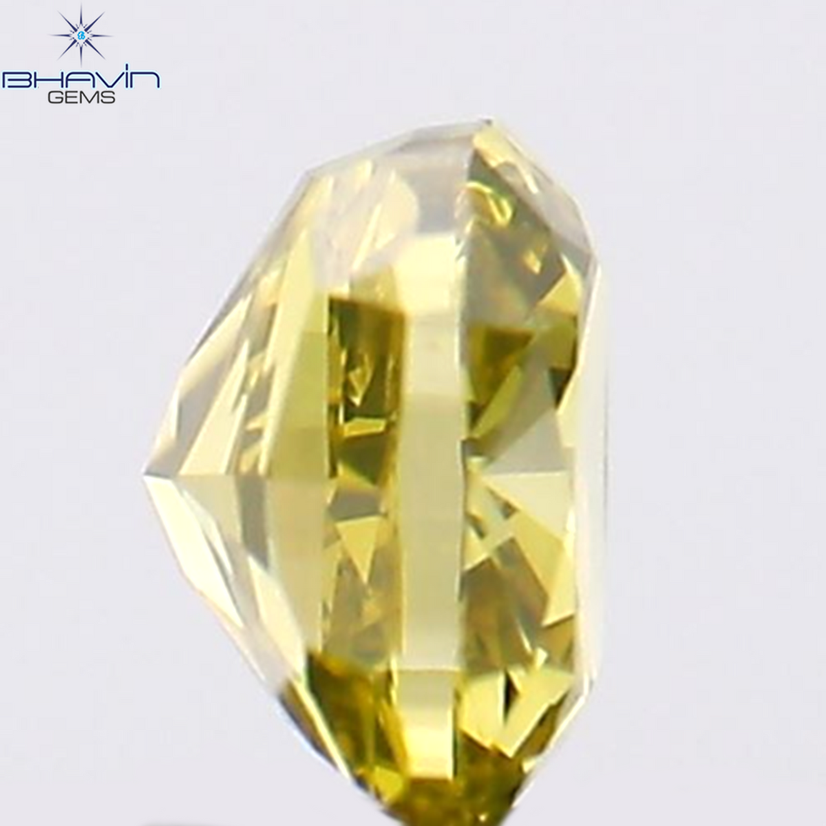 0.17 CT Natural Cushion Diamond Enhanced Yellow Color Clarity VS2 (3.04 MM)