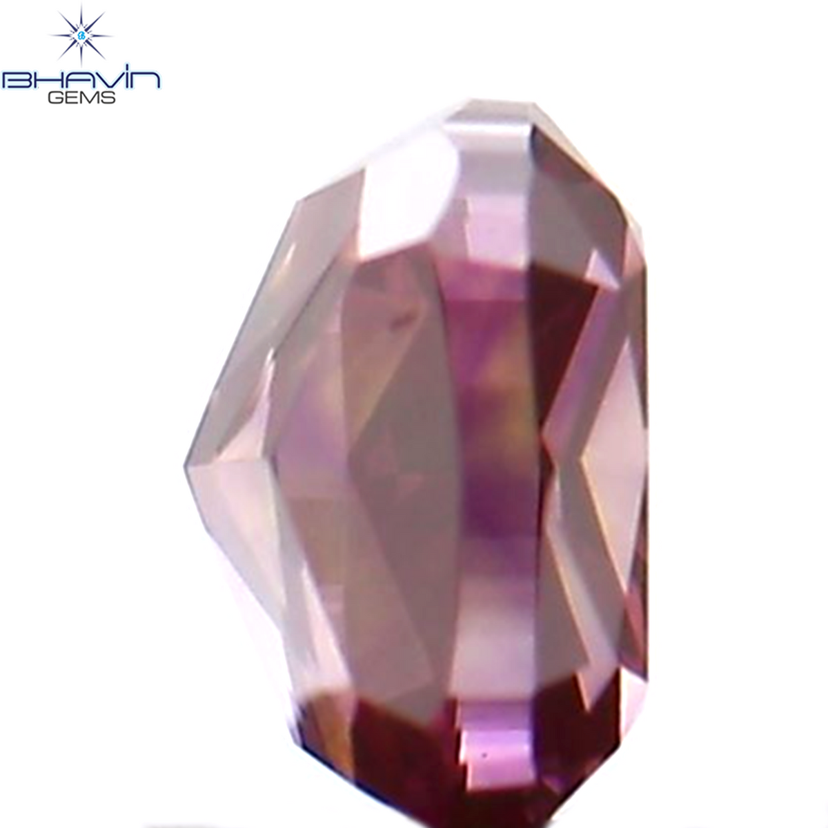 0.18 CT Natural Cushion Diamond Enhanced Pink Color Clarity VS1 (3.28 MM)