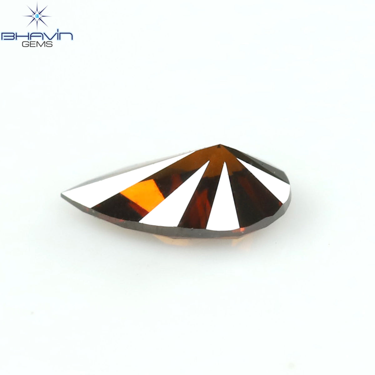 0.11 CT ペアー ダイヤモンド コニャック カラー クラリティ VS1 (4.30 MM)