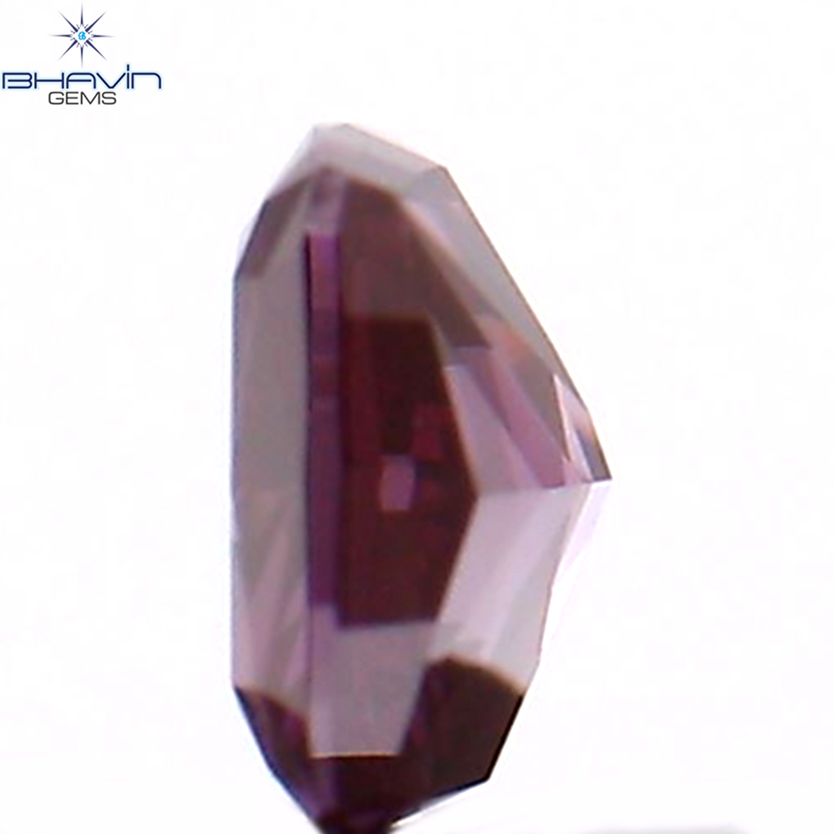 0.13 CT クッション シェイプ ナチュラル ルース ダイヤモンド ピンク色 VS1 クラリティ (2.89 MM)