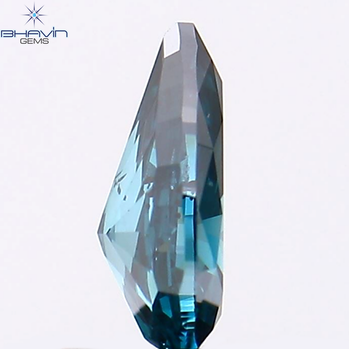 0.29 CT Natural Pear Diamond Enhanced Blue Color Clarity VS2 (5.73 MM)