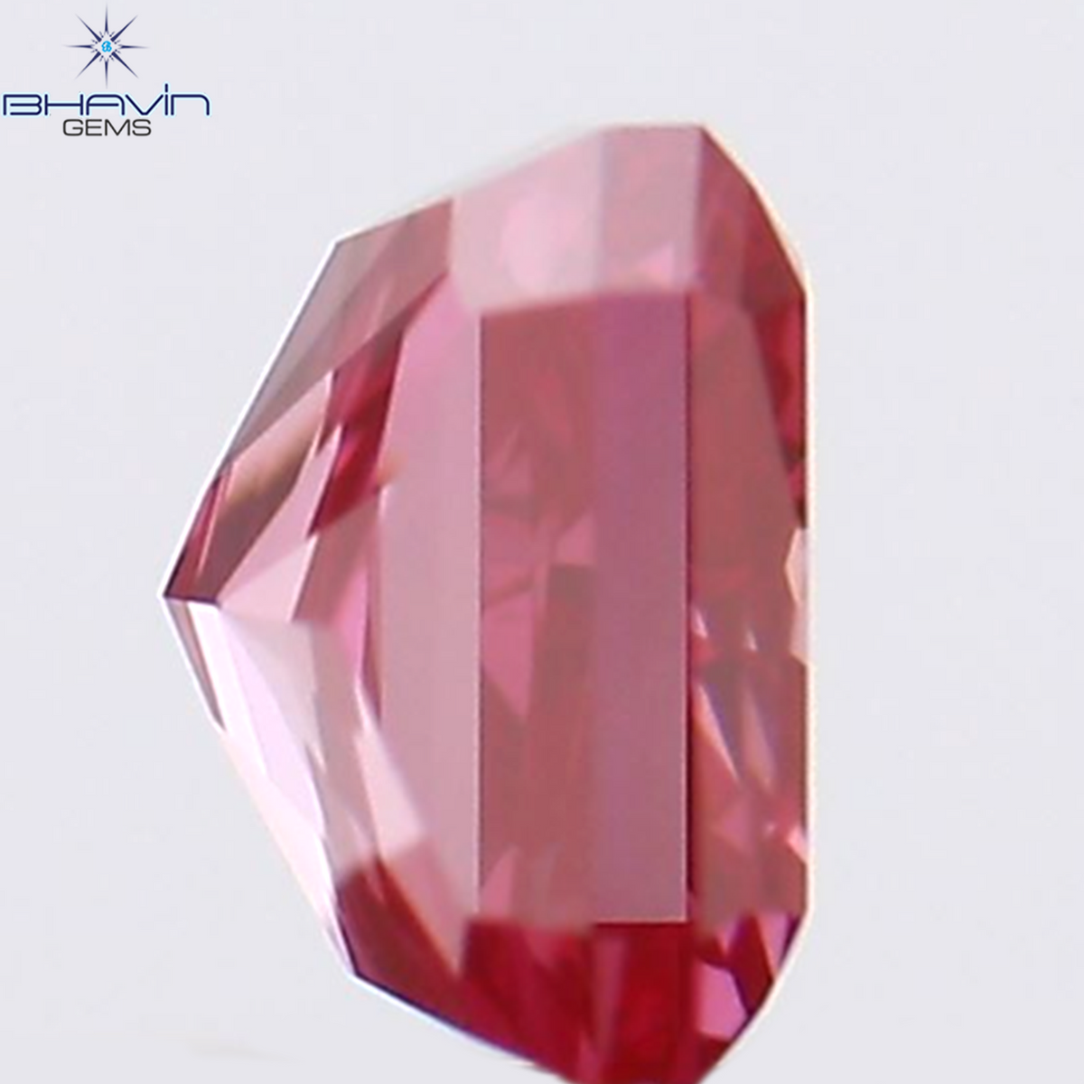 0.18 CT Natural Radiant Diamond Enhanced Pink Color Clarity VS1 (3.08 MM)