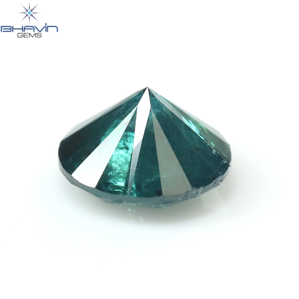 0.71 CT Natural Round Diamond Enhanced Blue Color Clarity I3 (5.65 MM)
