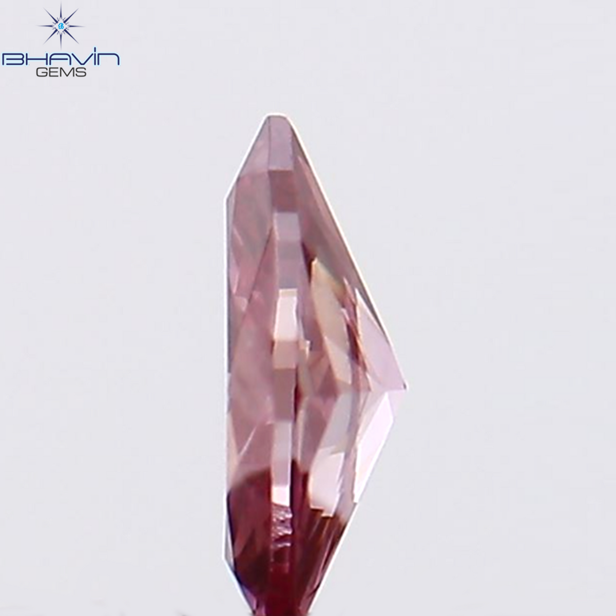 0.09 CT Natural Marquise Diamond Enhanced Pink Color Clarity VS1 (4.09 MM)