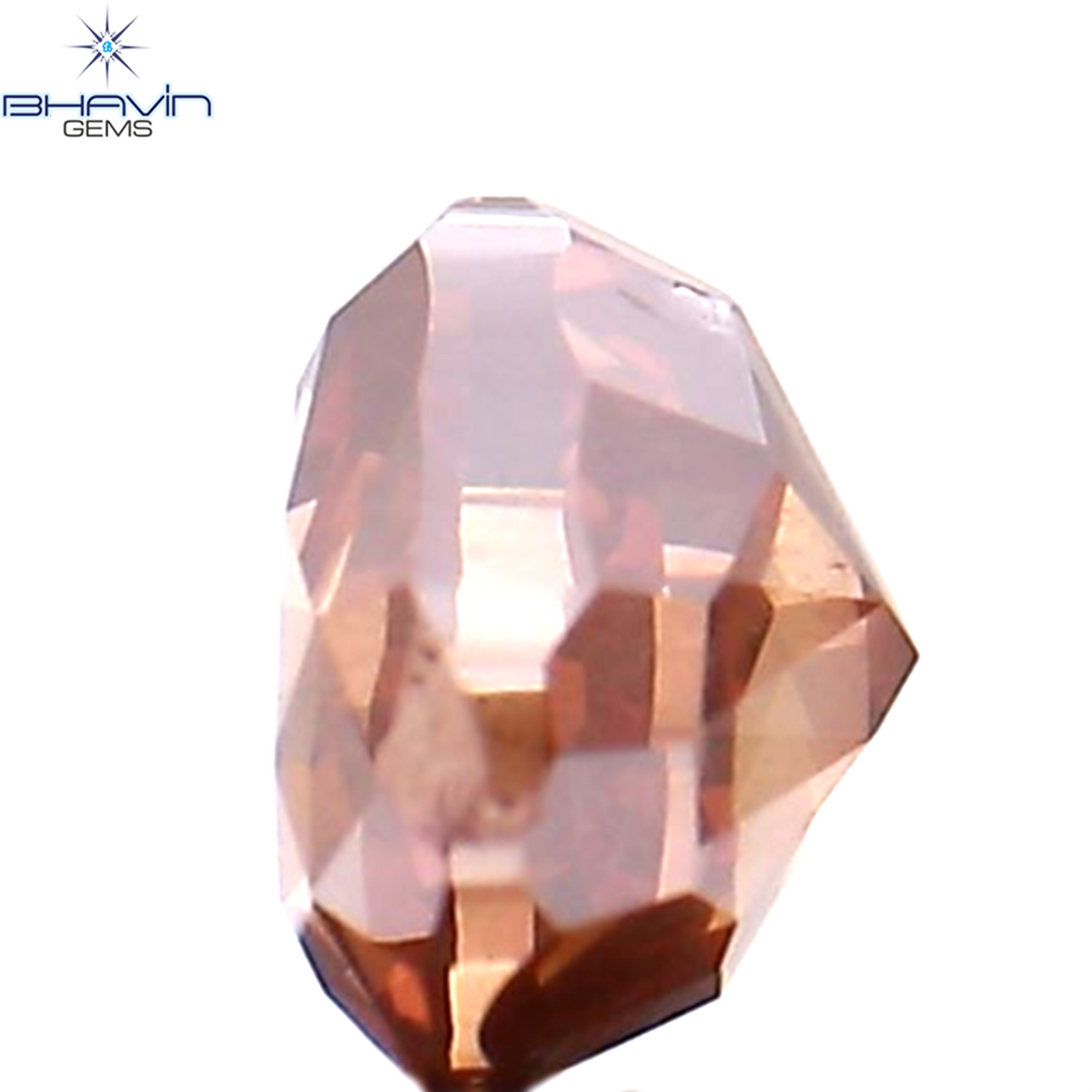0.25 CT ハート シェイプ エンハンスト ピンク カラー ナチュラル ルース ダイヤモンド SI1 クラリティ (3.74 MM)