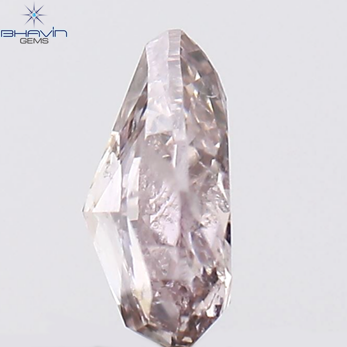 0.05 CT ペアシェイプ ナチュラル ダイヤモンド ピンク色 SI1 クラリティ (2.95 MM)