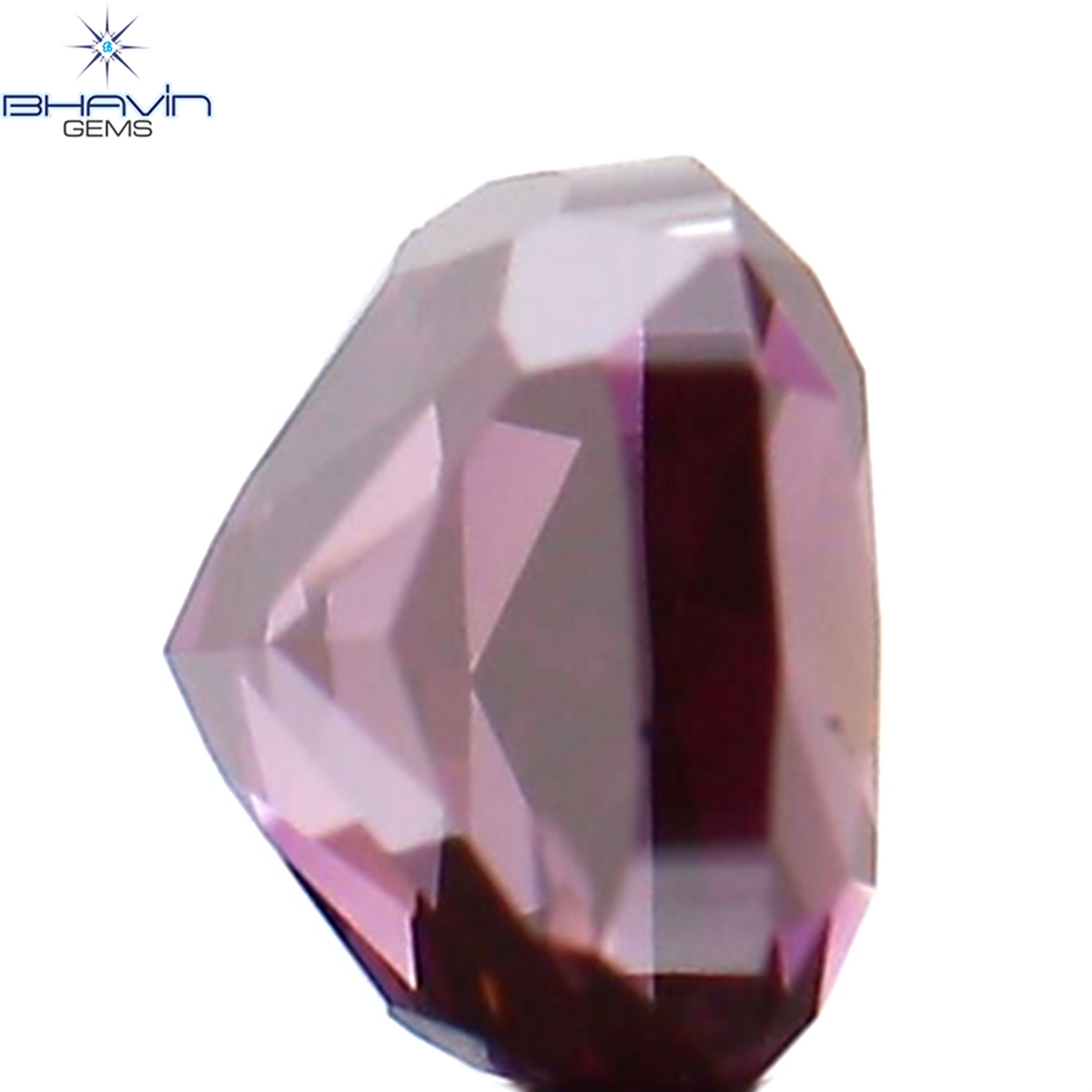0.18 CT クッション シェイプ ナチュラル ルース ダイヤモンド 強化ピンク色 VS2 クラリティ (3.10 MM)