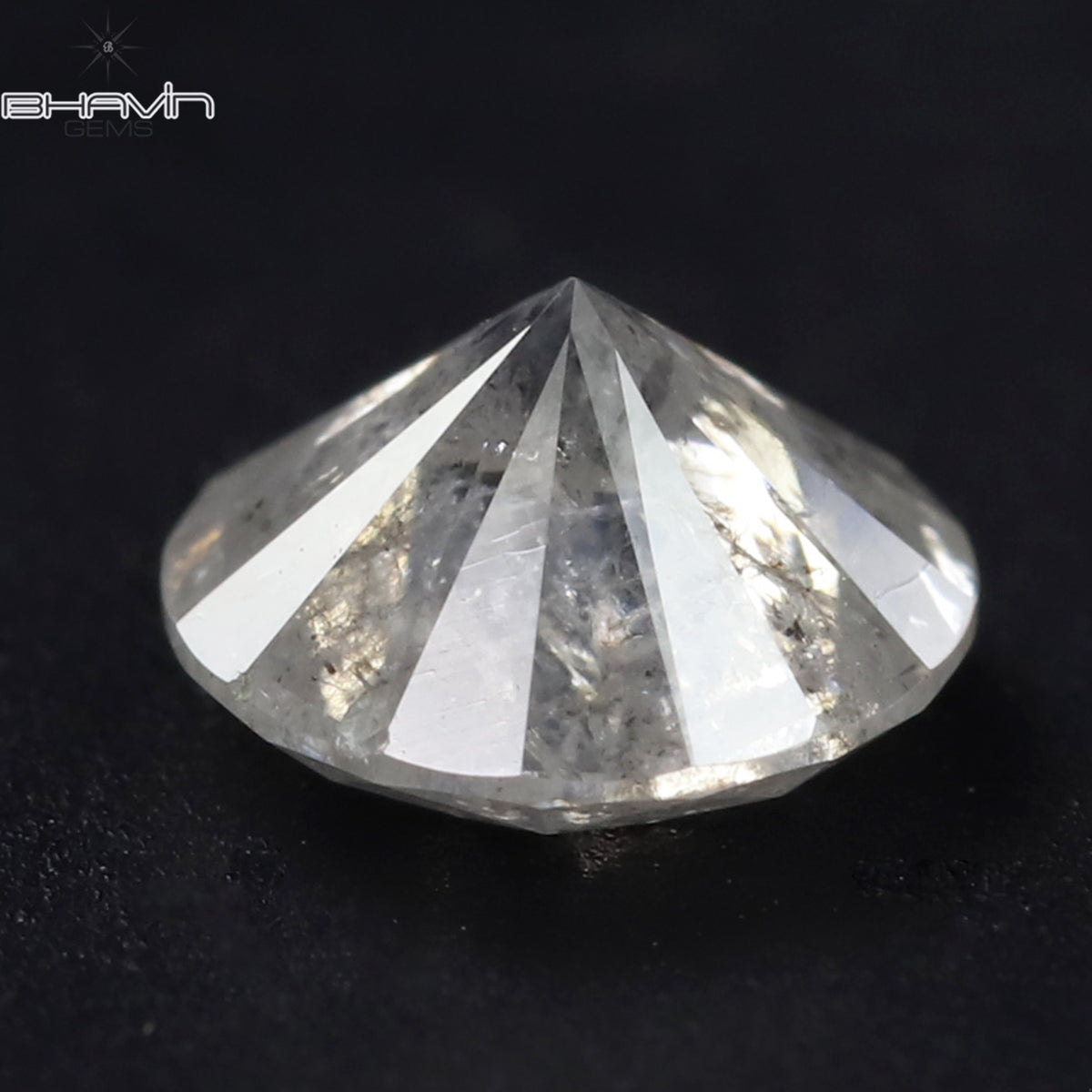 0.58 CT ラウンド シェイプ ナチュラル ダイヤモンド ホワイト カラー I3 クラリティ (5.30 MM)