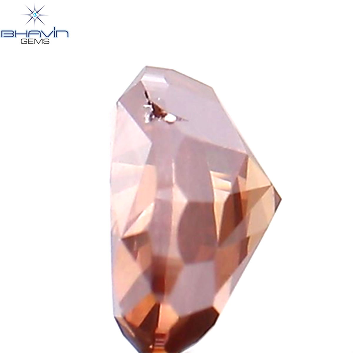 0.24 CT ハートシェイプ エンハンスト ピンク カラー ナチュラル ルース ダイヤモンド SI1 クラリティ (4.11 MM)