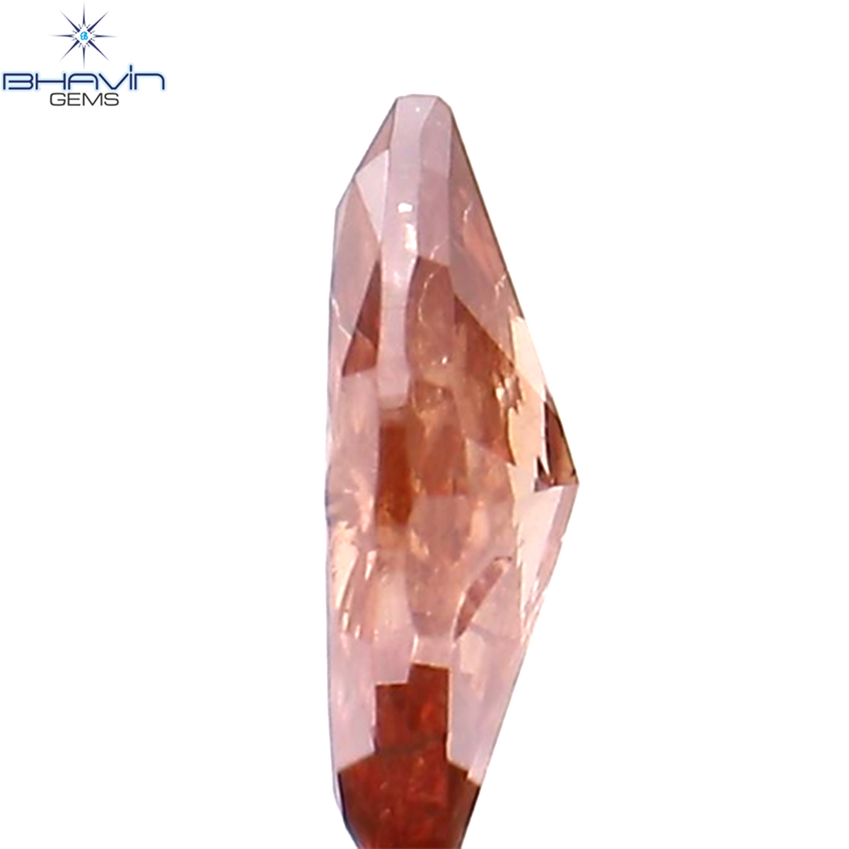 0.25 CT マーキス シェイプ ナチュラル ダイヤモンド ピンク カラー I1 クラリティ (6.14 MM)