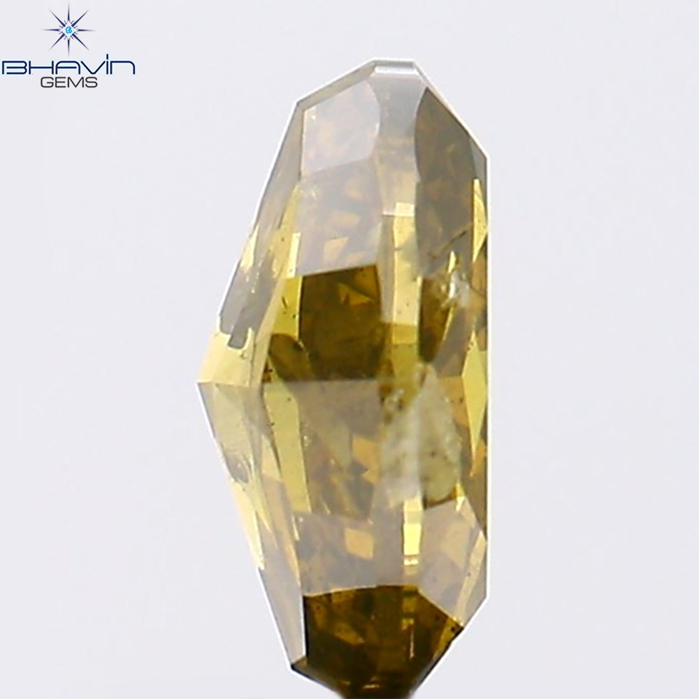 1.01 CT オーバルシェイプ 強化グリーンカラー 天然ダイヤモンド I1 クラリティ (7.20 MM)