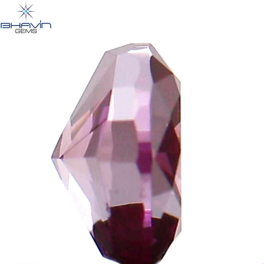 0.27 CT Natural Oval Diamond Enhanced Pink Color Clarity VS2 (4.09 MM)