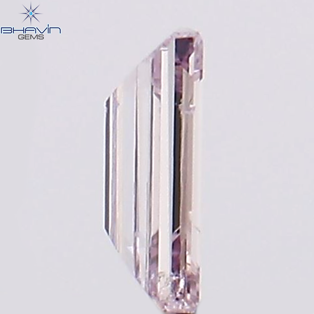 0.05 CT バゲット シェイプ ナチュラル ダイヤモンド ピンク色 VS2 クラリティ (3.22 MM)