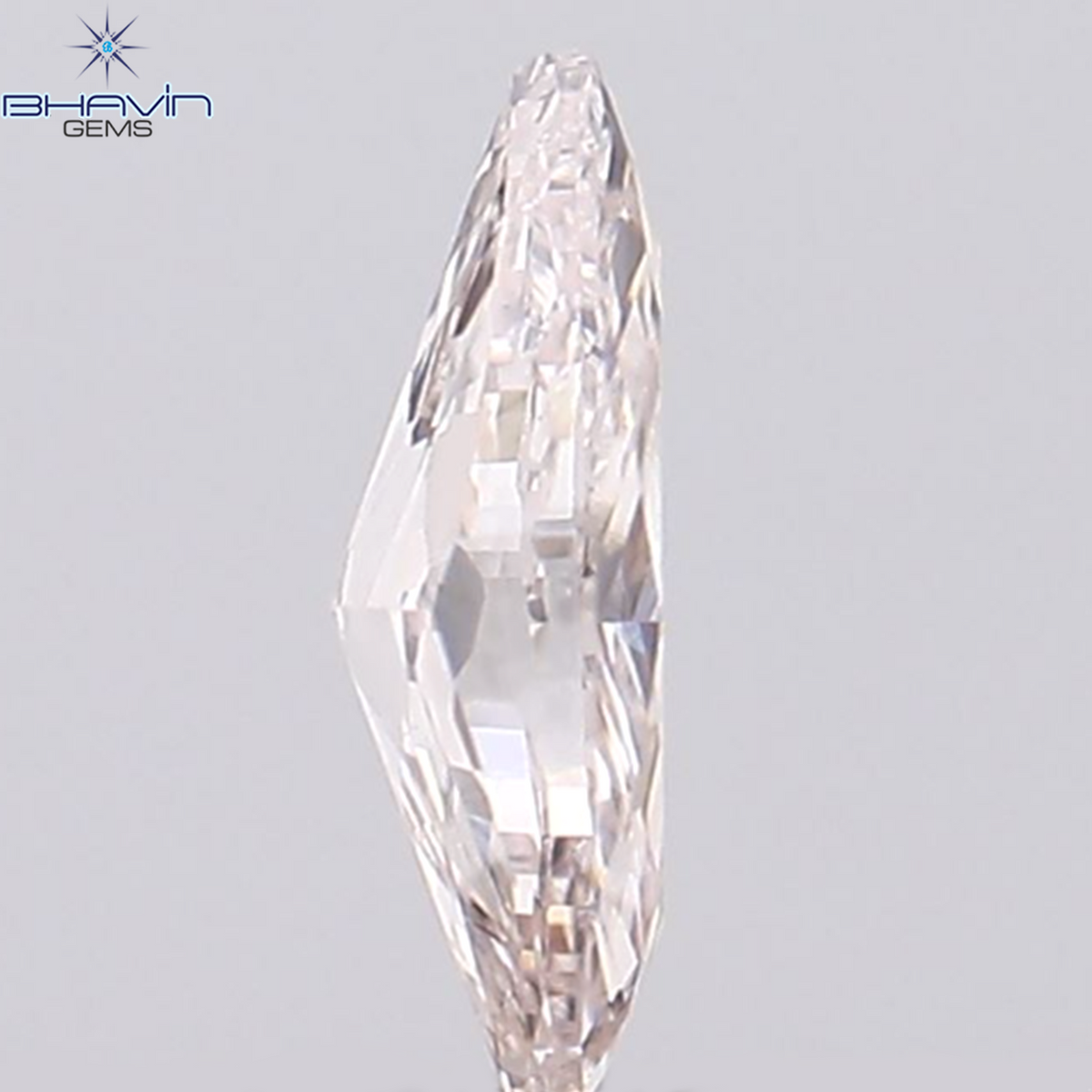 0.03 CT ペアシェイプ ナチュラル ダイヤモンド ピンク色 SI2 クラリティ (2.95 MM)