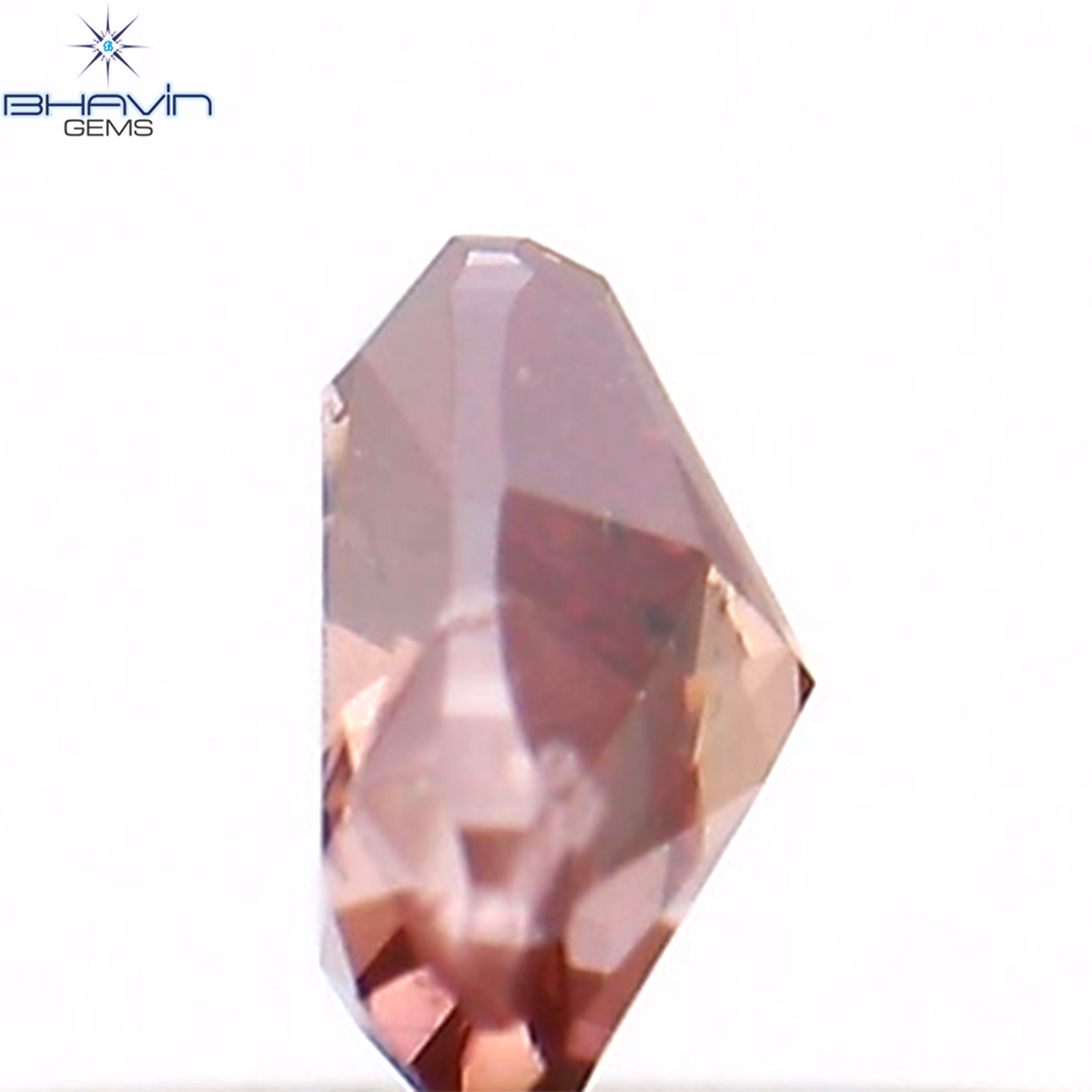 0.14 CT ハートシェイプ エンハンスト ピンク カラー ナチュラル ルース ダイヤモンド SI2 クラリティ (3.38 MM)