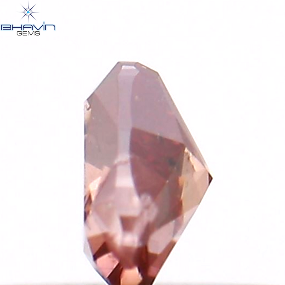 0.14 CT Heart Shape Enhanced Pink Color Natural Loose Diamond SI2 Clarity (3.38 MM)