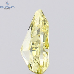 0.29 CT Pear Shape Natural Diamond Yellow Color VS1 Clarity (5.18 MM)