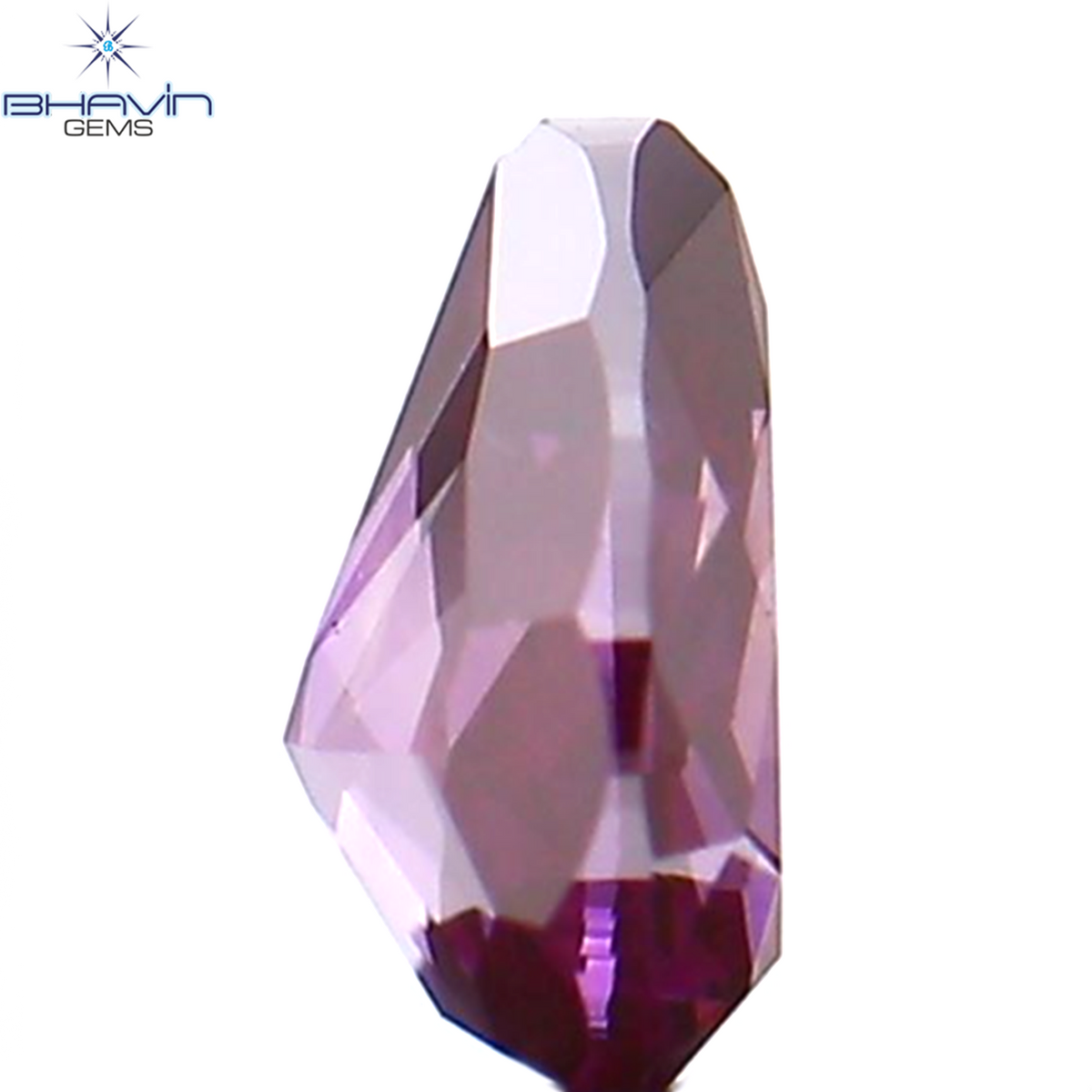0.20 CT Natural Pear Diamond Enhanced Pink Color Clarity VS1 (4.27 MM)