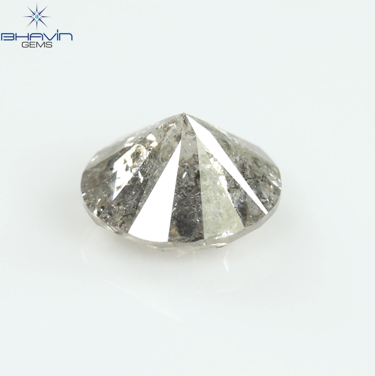 0.45 CT Natural Round Diamond Salt And Pepper Color Clarity I3 (4.92 MM)