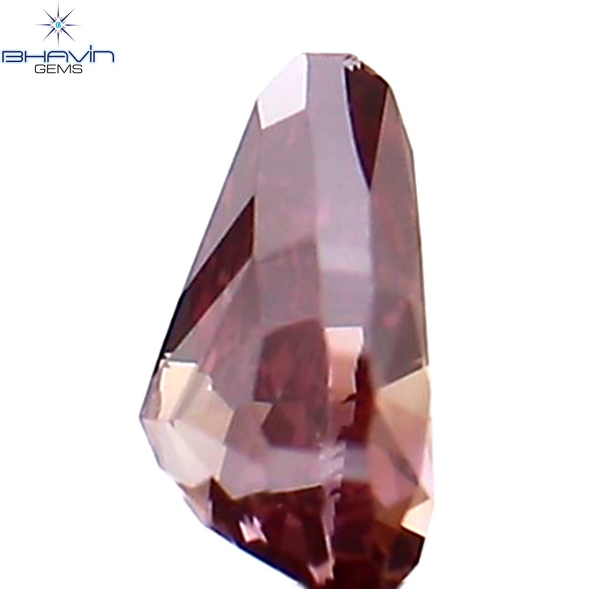 0.13 CT Natural Pear Diamond Enhanced Pink Color Clarity VS1 (3.60 MM)