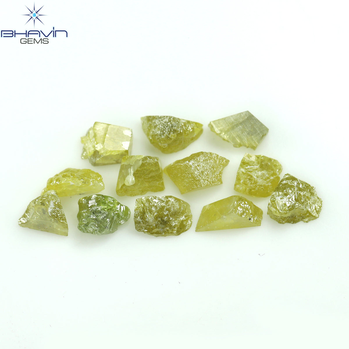 4.87 CT/18 ピース ミックス カラー イエロー ダイヤモンド ナチュラル ルース ダイヤモンド I3 クラリティ (3.64 MM)