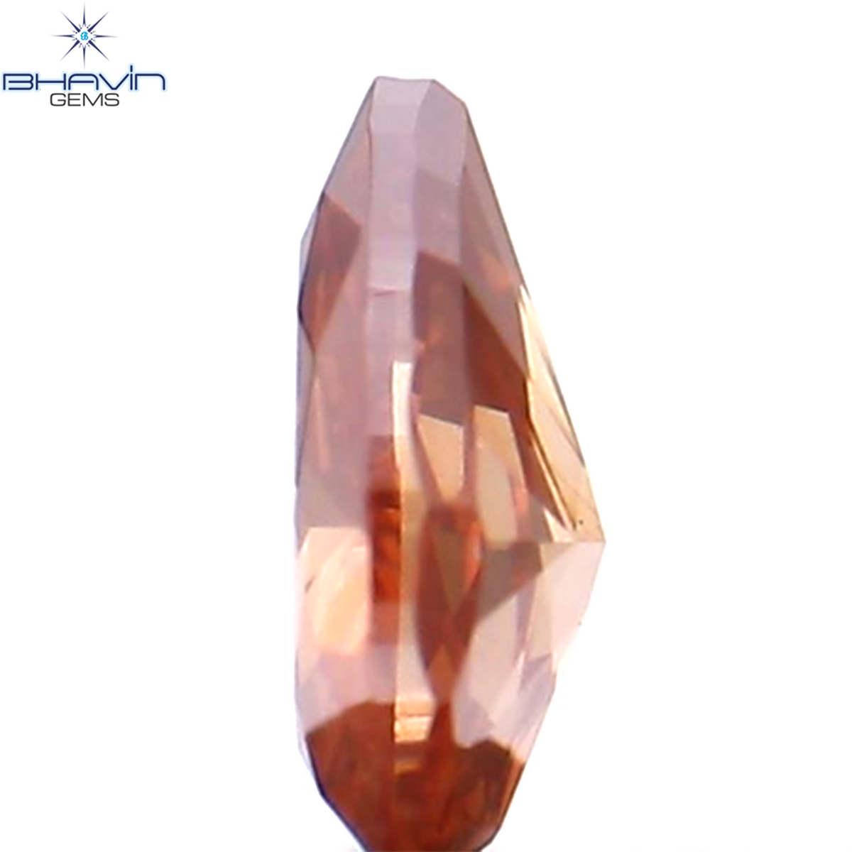 0.14 CT Natural Pear Diamond Enhanced Pink Color Clarity SI1 (4.23 MM)