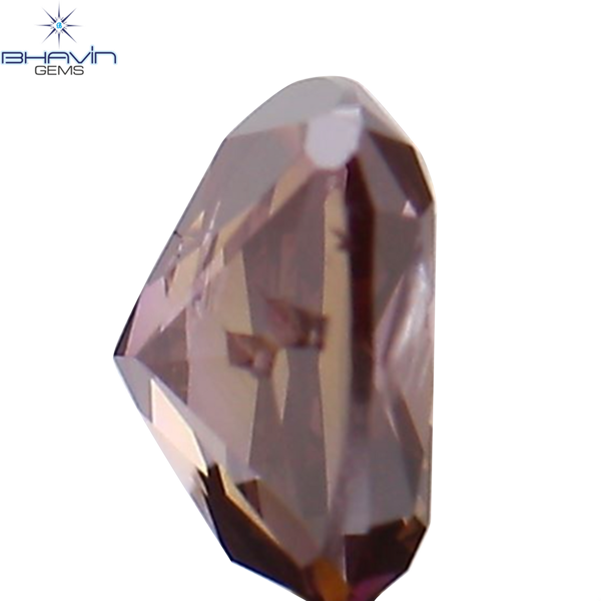 0.21 CT クッション シェイプ ナチュラル ルース ダイヤモンド エンハンスト ピンク カラー I1 クラリティ (3.71 MM)