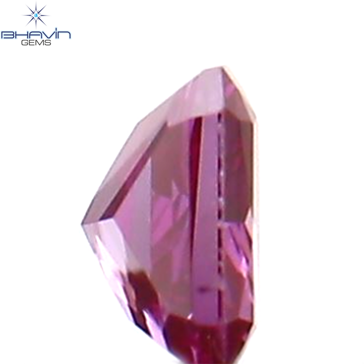 0.04 CT Natural Radiant Diamond Enhanced Pink Color Clarity VS1 (2.24 MM)