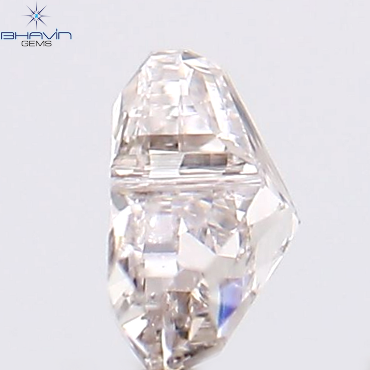 0.12 CT Natural Heart Diamond Pink Color Clarity SI1 (3.22 MM)