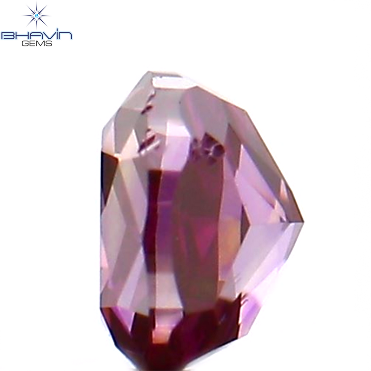 0.13 CT Natural Cushion Diamond Enhanced Pink Color Clarity SI1 (2.98 MM)