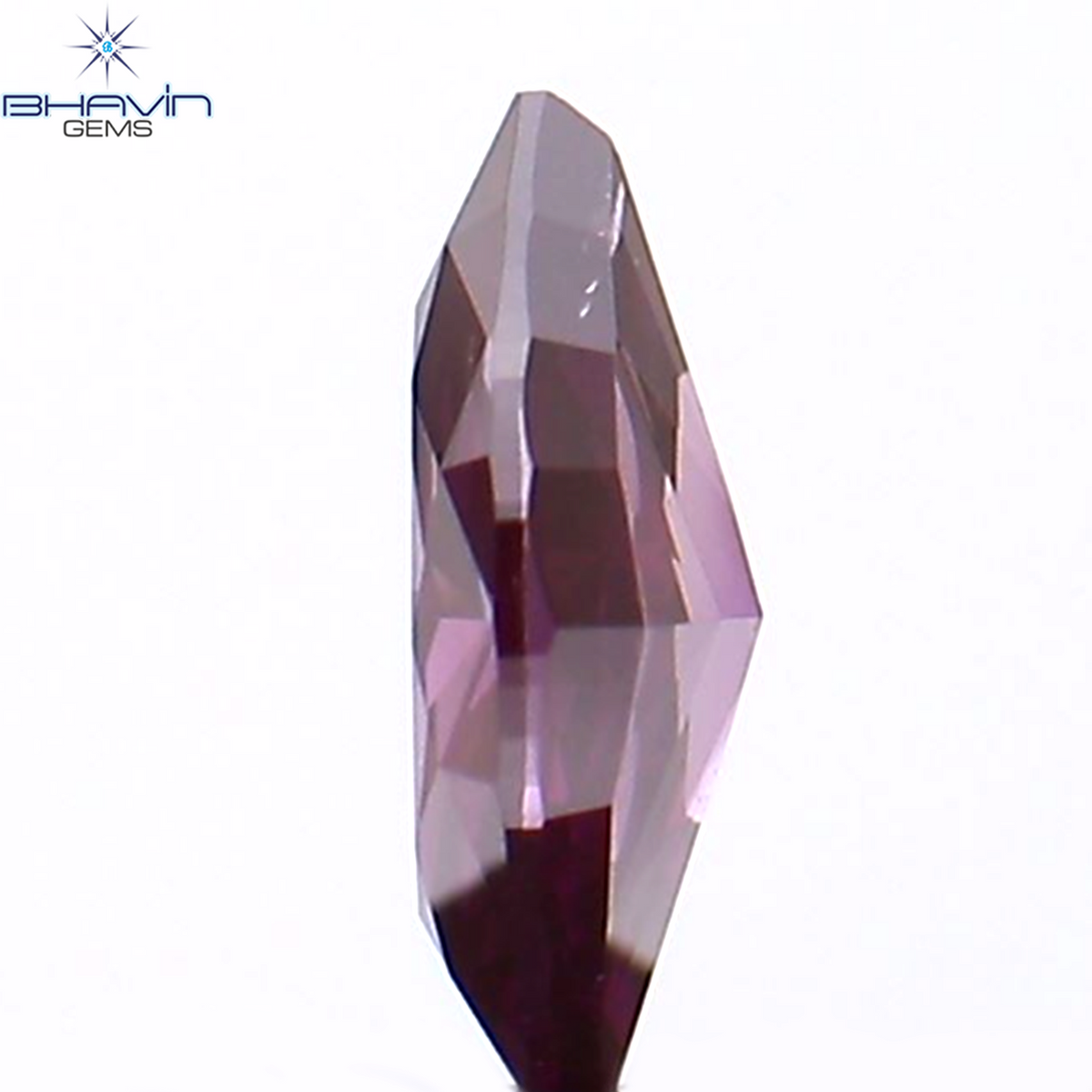 0.19 CT マーキス シェイプ ナチュラル ダイヤモンド ピンク カラー I1 クラリティ (5.40 MM)