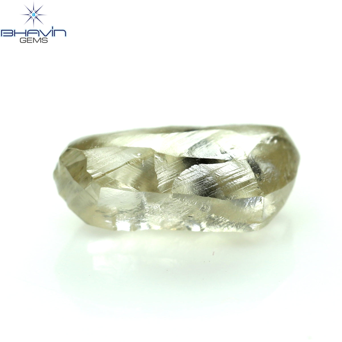 0.79 CT Natural Rough Diamond Brown Color Clarity I1 (6.94 MM)