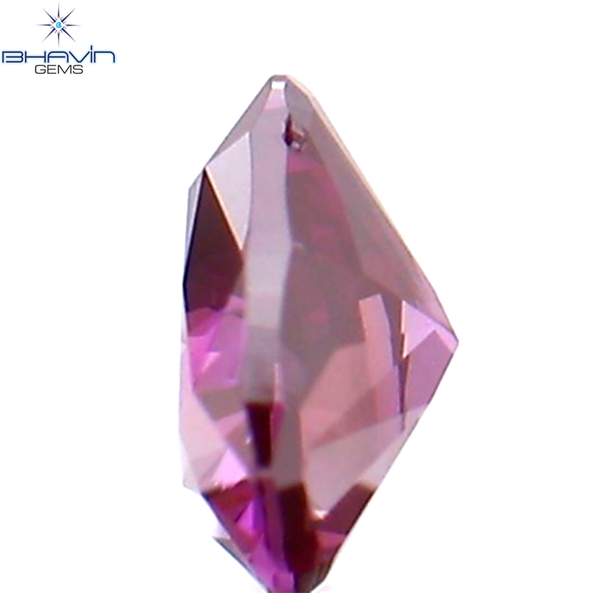 0.15 CT Natural Heart Diamond Enhanced Pink Color Clarity VS1 (3.71 MM)