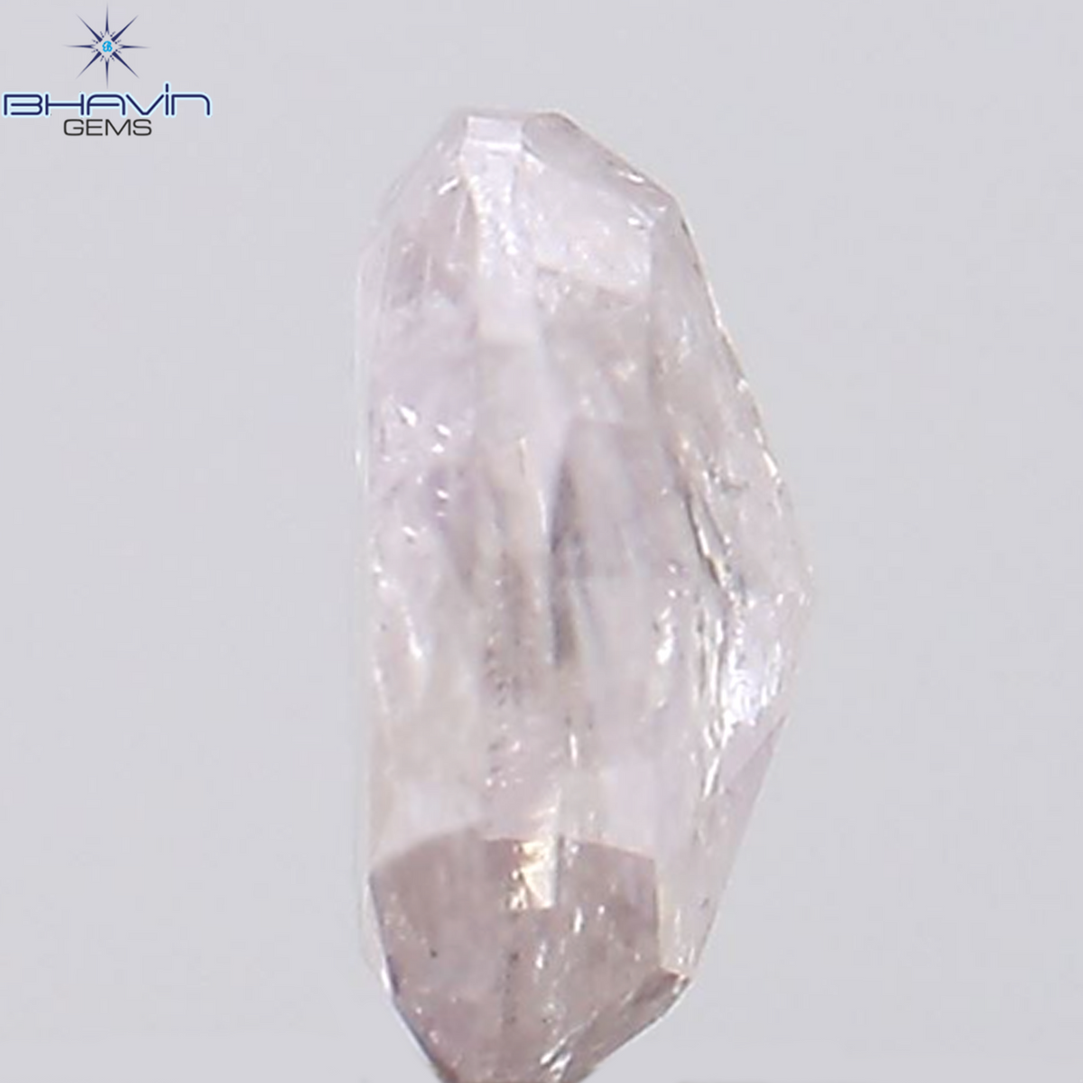 0.24 CT Natural Oval Diamond Pink Color Clarity I3 (4.33 MM)