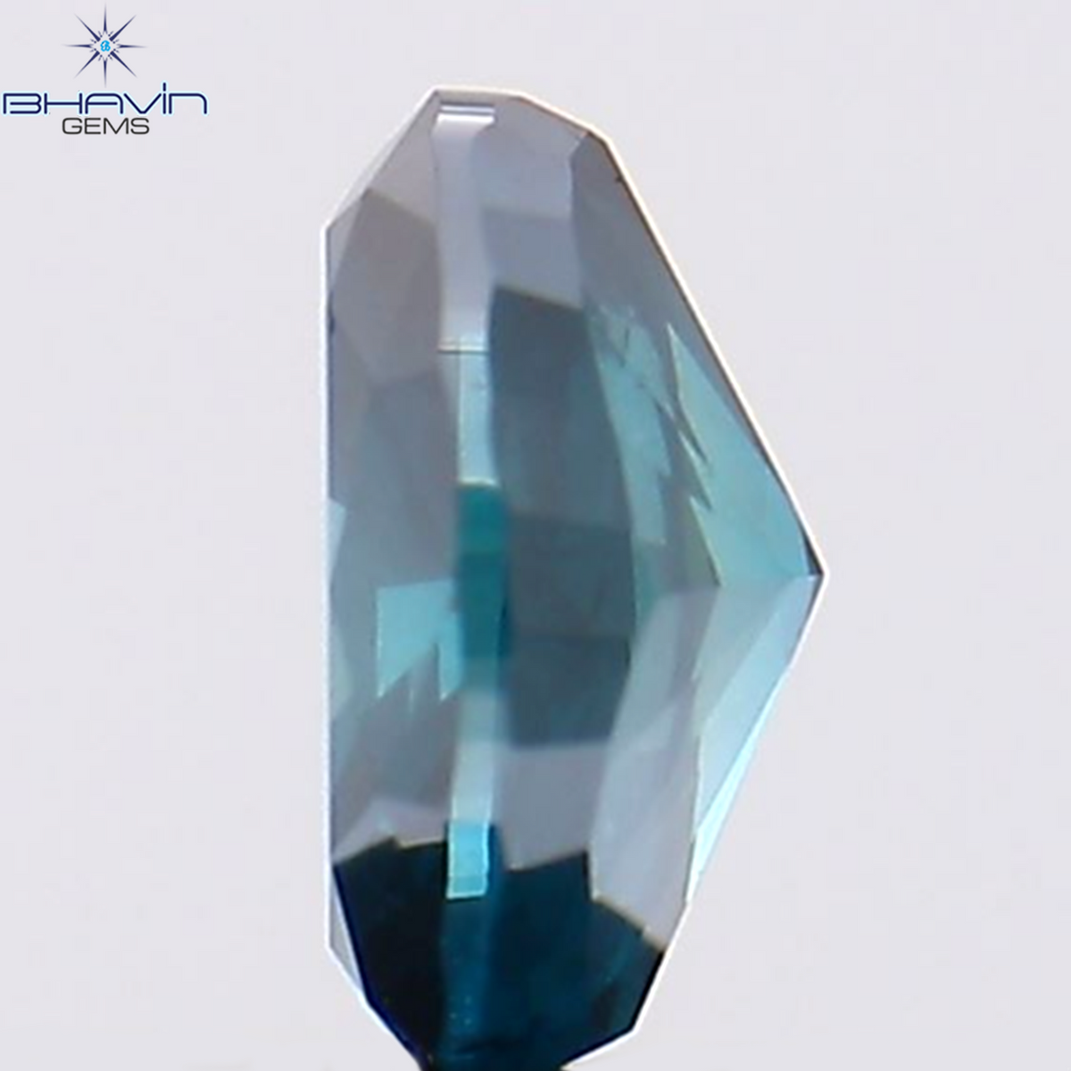 0.29 CT Natural Oval Diamond Enhanced Blue Color Clarity SI2 (4.55 MM)