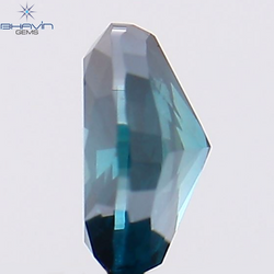0.29 CT Oval Shape Natural Diamond Blue Color SI2 Clarity (4.55 MM)