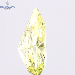 0.22 CT Pear Shape Natural Diamond Yellow Color SI1 Clarity (4.76 MM)
