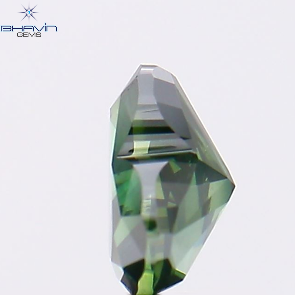 1.12 CT Natural Heart Diamond Enhanced Green Color Clarity SI1 (6.72 MM)